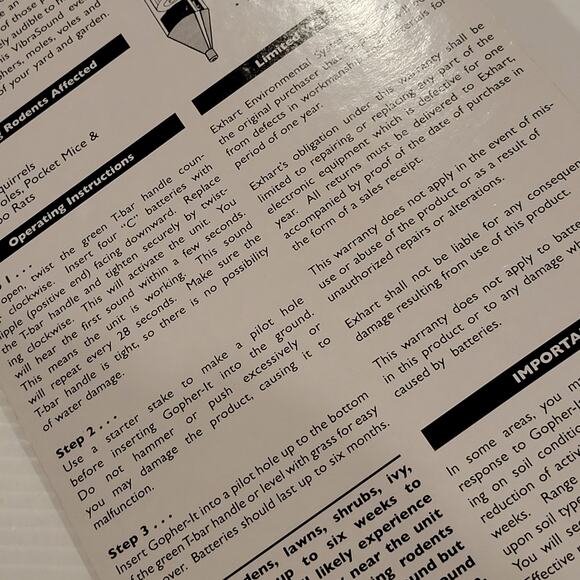 gopher-it By Exhart (Gopher Removal Tool) New, sealed. - Picture 8 of 13